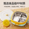 Customized 316 stainless steel children's plates, portable baby water-filled insulated bowls, infant constant-temperature complementary food bowls as gifts details Picture